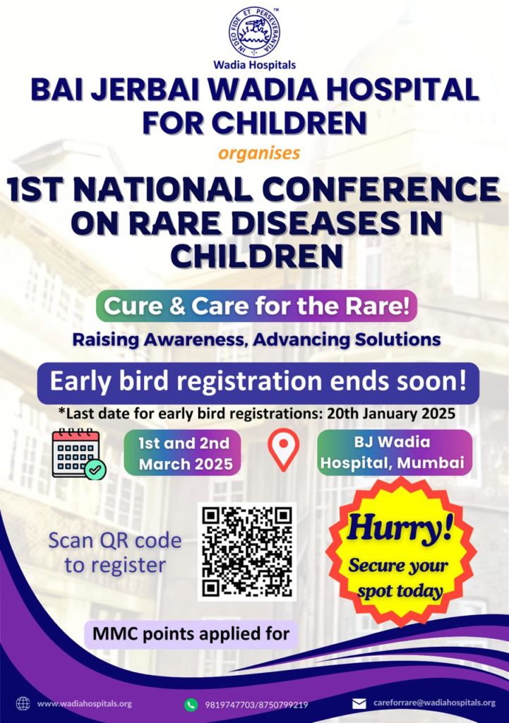 st National Conference on Rare Diseases in Children on 1st and 2nd March 2025